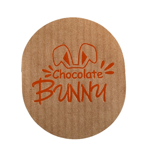 Label Chocolate Bunny kraft fluo orange 500pcs