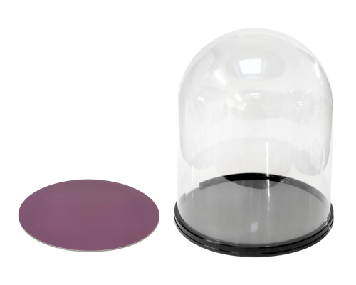 Dome large D200xH230mm black djerba purple