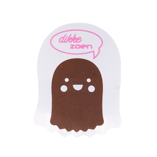 Label Dikke zoen shiny white/matte pink/matte brown 500pcs