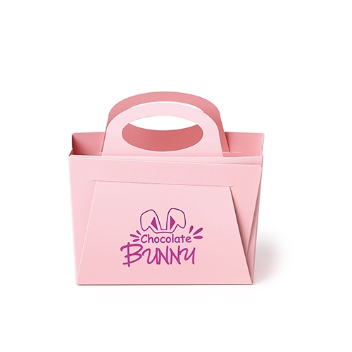 Bag with handle Chocolate Bunny lotus opaque