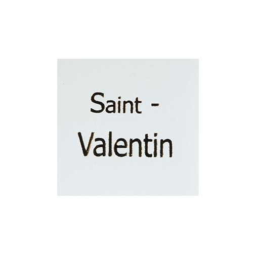 Wish label Saint-Valentin white gold 500pcs